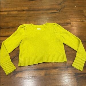 Maeve Lime Green Crew Neck Sweater